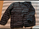 鸭鸭（YAYA）佟丽娅同款轻薄羽绒服女新款冬季短款圆领内胆修身时尚薄外套男 黑色【女款无领】 XL 【建议115-125斤】 实拍图