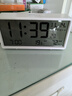 康巴丝电子闹钟背光大闹铃智能家用学生多功能温湿度计大屏床头钟 开学季升学必备 S5040A白色 实拍图
