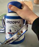 史努比（SNOOPY）316不锈钢保温杯儿童双饮男女孩吸管水壶小学生上学专用喝水杯子 实拍图