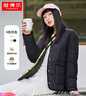 坦博尔轻薄羽绒服女小香风小个子穿时尚百搭短款翻领外套TD236266 奶茶棕 M 165/88A(建议体重125-135斤) 实拍图