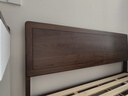 续写家具单双人实木床简约小户型家用卧室黑胡桃木1.5米稳稳床Pro-S 实拍图