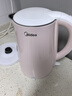美的（Midea）电热水壶电水壶烧水壶双层防烫 0涂层 食品级304不锈钢1500W快速沸腾1.7L大容量 HJ1705 实拍图