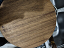 双枪黑金檀木整木切菜板加厚加大圆形砧板实木家用案板面板菜墩35*3 实拍图
