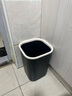 京东京造无盖压圈方形垃圾桶10L黑色 大号客厅家用卫生间厨房厕所办公室 实拍图