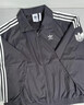 adidas情侣款复古风梭织立领夹克外套男女秋季阿迪达斯官方三叶草 深灰   XL   实拍图