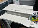 全品屋升降电脑桌升降工作台电脑升降支架台站立式升降办公书桌 气动无级升降-白桌双层80cm 实拍图