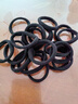 【强拉不断】高弹力耐用ins马尾无接缝皮筋扎头发简约发圈头绳 黑色20根 实拍图