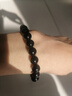 雅薇妮真天然黑曜石手链男女情侣款一对男士乌金黑耀石水晶貔貅佛珠手串 黑曜石全珠款（8mm女款） 实拍图