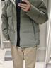 京东京造羽绒服男鸭绒加厚防寒工装面包服短款冬季外套衣服 橄榄绿 2XL 实拍图