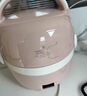 LOTOR电热饭盒自热插电保温热饭器蒸饭器上班族带饭神器办公室蒸煮可加热饭盒 1.45L 粉色基础款 实拍图
