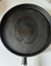 铸铁平底锅鏊子家用无涂层不粘锅杂粮煎饼锅手抓饼锅平底烙饼煎锅 木柄款 26cm 实拍图