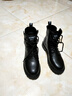 昌祥回力马丁靴女英伦风2025新款秋冬加绒小个子增高厚底短靴复古机车靴女 黑色（专柜品质） 38 （标准尺码） 实拍图