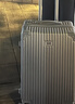 SOO行李箱多功能箱包拉杆箱学生大容量旅行密码箱皮箱杯架银色24英寸 实拍图
