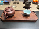 容山堂茗末 整块实木茶盘黑檀木小茶台小号家用干泡盘简约托盘 整板胡桃木小茶盘-独板宋韵 实拍图