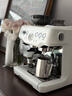 铂富（Breville）BES870 半自动咖啡机 家用意式 研磨奶泡一体式 可拆卸豆仓 16档研磨 白色 实拍图