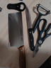 京东京造 3系菜刀家用切片刀具 切肉刀水果刀剪刀瓜刨开瓶器 5件套 实拍图