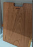 爱仕达（ASD）菜板进口乌檀木99%抗菌砧板整木加大加厚双面防霉面板45*28*2.5cm 实拍图