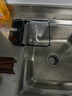 欧曼蒂（OMANTI）厨房水槽过滤网吸盘支架剩菜剩饭水池洗碗盘一次性沥水网过滤筐架 黑色【吸盘支架+50过滤网】 实拍图