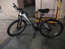 喜德盛山地自行车英雄600油压碟刹X6铝合金车架27.5轮径27速变速 暗夜雅白17寸(身高170-185) 实拍图