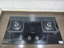 美的（Midea）【国家补贴换新立减20%】燃气灶双灶家用5.0KW大火力黑晶宽面板台嵌两用双灶 天然气灶Q330 实拍图