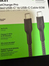 贝尔金（BELKIN）双Type-C数据线 60W快充 CtoC电源线 iPhone手机苹果电脑MacBook快充线 1米编织款 黑色 CAB024 实拍图