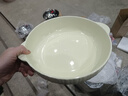 京东京造 碗 汤面碗陶瓷沙拉碗家用特大号超大容量 12英寸双耳碗米白色*1 实拍图