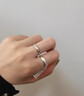 BJYLS999足银戒指女男素圈食指环小众开口纯银尾戒饰品实用礼物送女友 【999足银】极简素圈戒指-女款 实拍图