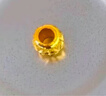 金小貅黄金转运珠999足金车花珠圆珠路路通吊坠项链挂坠手串DIY隔珠 1g,车花圆珠【多退少补】 实拍图
