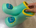 牧童儿童雨鞋3-7岁男女童雨靴卡通轻便幼儿园宝宝水鞋 绿色小恐龙 160 实拍图