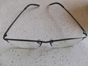 普莱斯纯钛近视眼镜半框架商务眼睛防蓝光防辐射可配有度数变色片990070 枪色（送0度防蓝光镜片） 实拍图