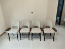 舒怡然意式轻奢餐椅网红餐厅现代简约软靠背休闲高级感椅子家用餐桌椅子 【浅灰色】优质皮革+黑腿 【加厚框架-现货速发】 实拍图