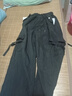 灿图美式速干休闲工装裤女装春秋季小个子显瘦高街黑色阔腿运动裤子潮 黑色 XL 【建议120斤到140斤】 实拍图