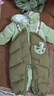 巴拉巴拉童装婴儿连体衣假两件连体羽绒服宝宝衣服冬加厚男童女童儿童 黄绿41122-白鸭绒 80 cm-充绒量88g 实拍图