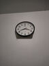 康巴丝（Compas）挂钟客厅 静音走时简约石英钟表挂墙时钟 c2855 黑色 26cm直径 实拍图