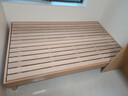 爱家智造全榉木蒙氏地台床实木儿童床1.5米男孩无床头排骨架床女孩榻榻米 原木色【高度30cm】全榉木 1.2米x2米/单床 实拍图