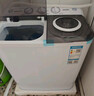 奥克斯（AUX）洗衣机半自动家用双缸双桶大容量小型租房宿舍波轮双杠强力去污省水电 【国补】13公斤【洗8+脱5+终身联保】黑色 实拍图