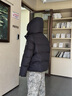 雪中飞羽绒服女短款马卡龙色连帽面包服2025冬新款廓形显瘦保暖 黑色|8056 M /160/84A 实拍图