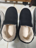 3514保暖羊毛布鞋老人鞋套脚款男士爸爸鞋冬季加厚棉鞋 黑色 42  实拍图