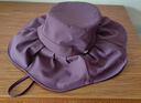 蕉下（beneunder）遮阳帽子冬季防晒帽女大帽檐渔夫帽子男登山帽太阳帽防风防晒 紫 实拍图