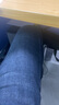 真维斯（Jeanswest）王一博代言牛仔裤男秋冬新款天丝舒适修身直筒高端潮牌休闲裤子男 深蓝【天丝厚款】 31 码(2尺4) 【建议120-130斤】 实拍图