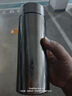 丽贝德商务钛杯保温杯内外纯钛泡茶杯大容量礼盒 皓月银 460ML 实拍图