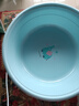 茶花（CHAHUA）浴盆婴儿洗澡盆儿童澡盆塑料脸盆圆形洗衣盆 新款蓝色-大号58CM 实拍图