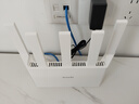 Tenda腾达路由器【千兆WiFi6+穿墙王】无线AX3000信号增强家用放大器Mesh国家补贴金榜一名云霄白立式 实拍图