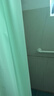 富居浴帘防霉加厚防水布防透卫生间干湿分离隔断帘高档180*180cm绿 实拍图