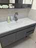 恋派浴室柜 陶瓷一体盆卫生间洗脸盆柜组合悬挂式洗漱台智能洗手盆柜 智能镜箱】珠光灰+陶瓷盆 120cm 实拍图