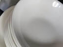 斯凯绨（Sky Top）骨碟陶瓷深盘子酱菜碟纯白家用骨瓷餐具套装6英寸饭盘4件 实拍图