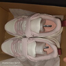 鸿星尔克（ERKE）童鞋女童中大童弹力加棉魔术贴儿童运动慢跑鞋橡芽白/雾粉38 实拍图