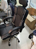 锦汐电脑椅办公椅子电竞椅家用人体工学椅老板椅主播靠背椅皮革转椅 黑色+4级杆+乳胶+脚踏【大满配】 实拍图