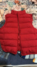 优衣库童装男女童PUFFTECH空气棉服可机洗背心马甲排骨棉服478124 16 红色 120 实拍图