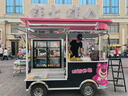 惟客店车小吃车多功能餐车移动摆摊车网红流动地摊炸串烧烤早餐车摆摊推车 实拍图